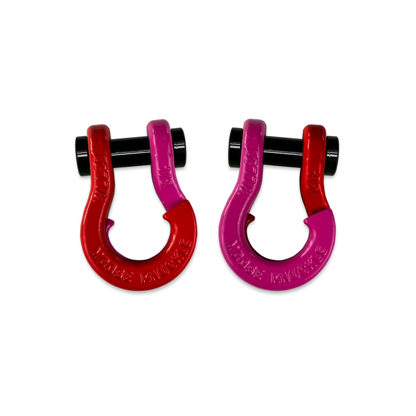 Jowl SxS Recovery Split Shackle 1/2 Flame Red Moose Knuckle Offroad