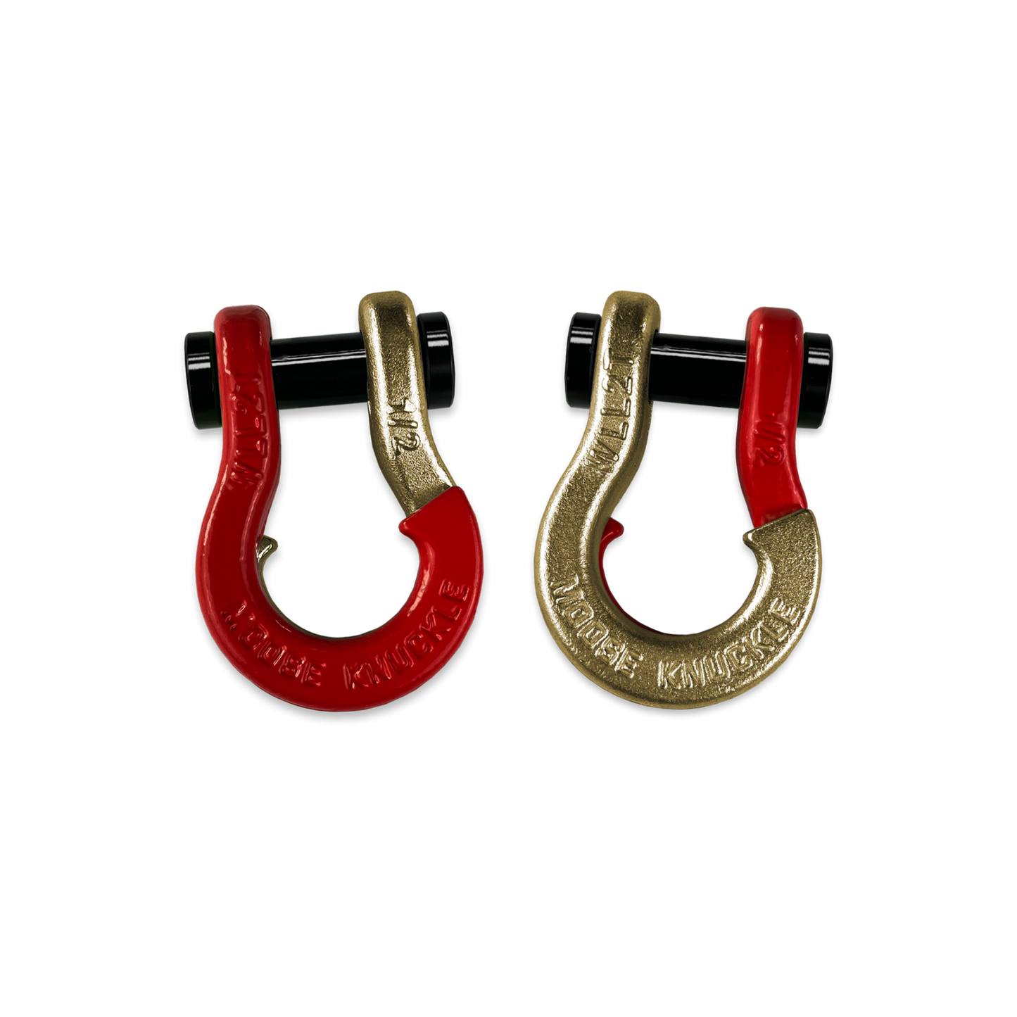 Jowl SxS Recovery Split Shackle 1/2 Flame Red Moose Knuckle Offroad