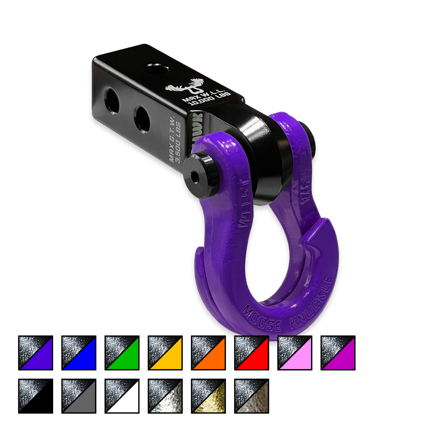 Jowl 3/4 Split Shackle and Mohawk 2.0 Receiver Combo Black Lung / Black Hole Moose Knuckle Offroad