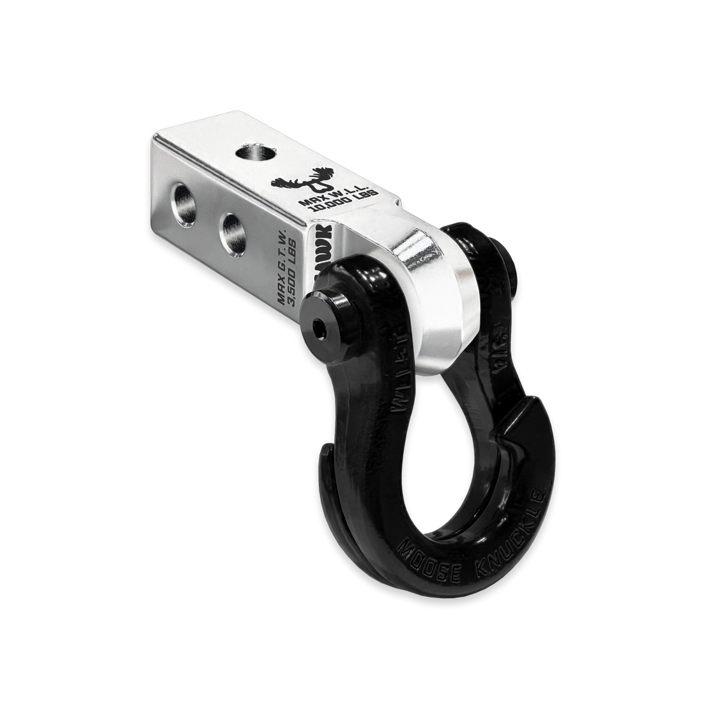 Jowl 3/4 Split Shackle and Mohawk 2.0 Receiver Combo Atomic Silver Moose Knuckle Offroad