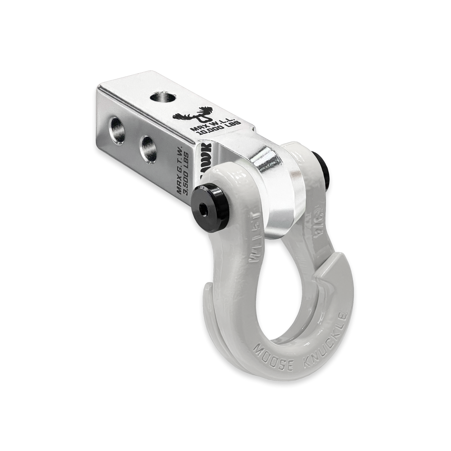 Jowl 3/4 Split Shackle and Mohawk 2.0 Receiver Combo Atomic Silver Moose Knuckle Offroad