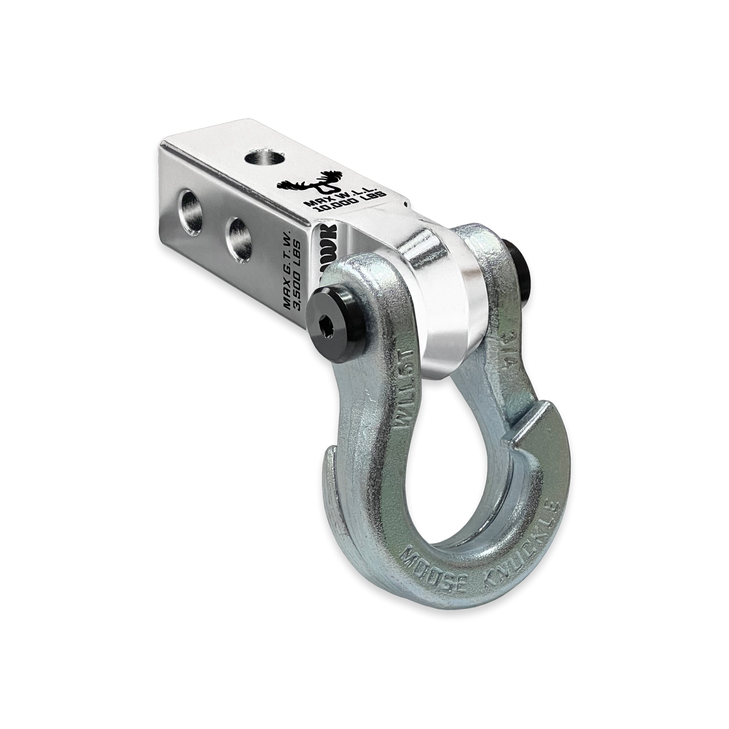 Jowl 3/4 Split Shackle and Mohawk 2.0 Receiver Combo Atomic Silver Moose Knuckle Offroad