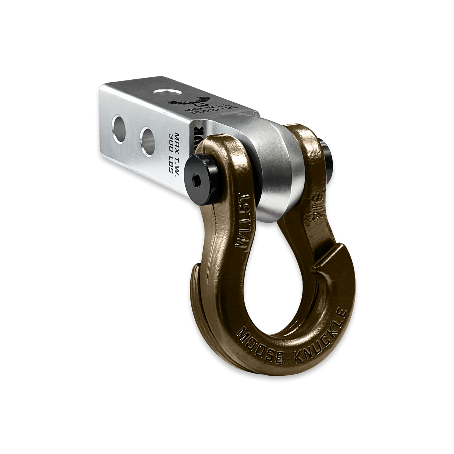 Jowl 3/4 Split Shackle and Mohawk 2.0 Receiver Combo Atomic Silver Moose Knuckle Offroad