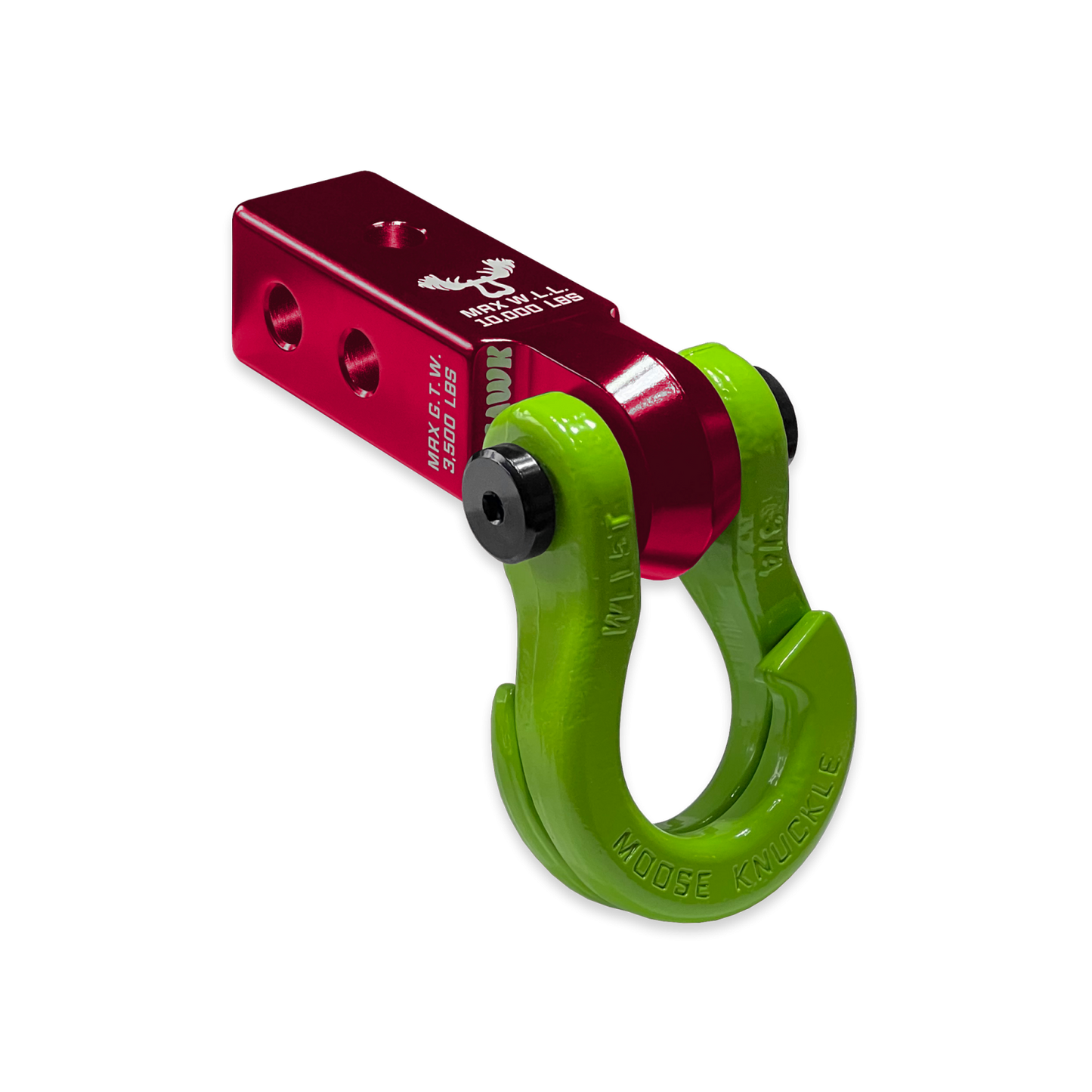 Jowl 3/4 Split Shackle and Mohawk 2.0 Receiver Combo Red Rum Moose Knuckle Offroad
