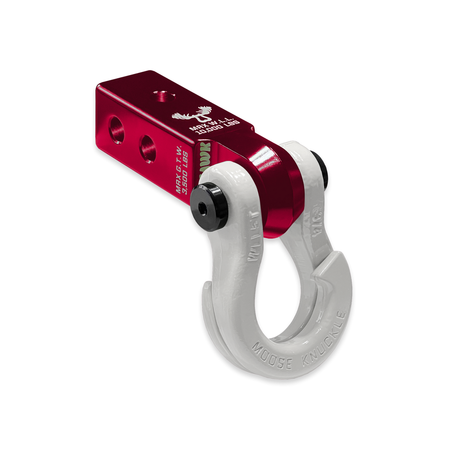 Jowl 3/4 Split Shackle and Mohawk 2.0 Receiver Combo Red Rum Moose Knuckle Offroad