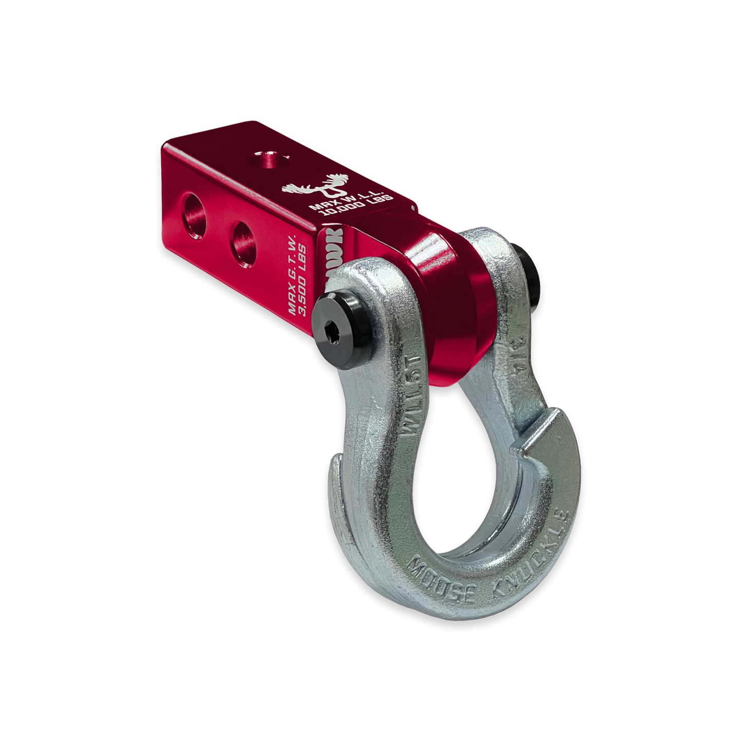 Jowl 3/4 Split Shackle and Mohawk 2.0 Receiver Combo Red Rum Moose Knuckle Offroad