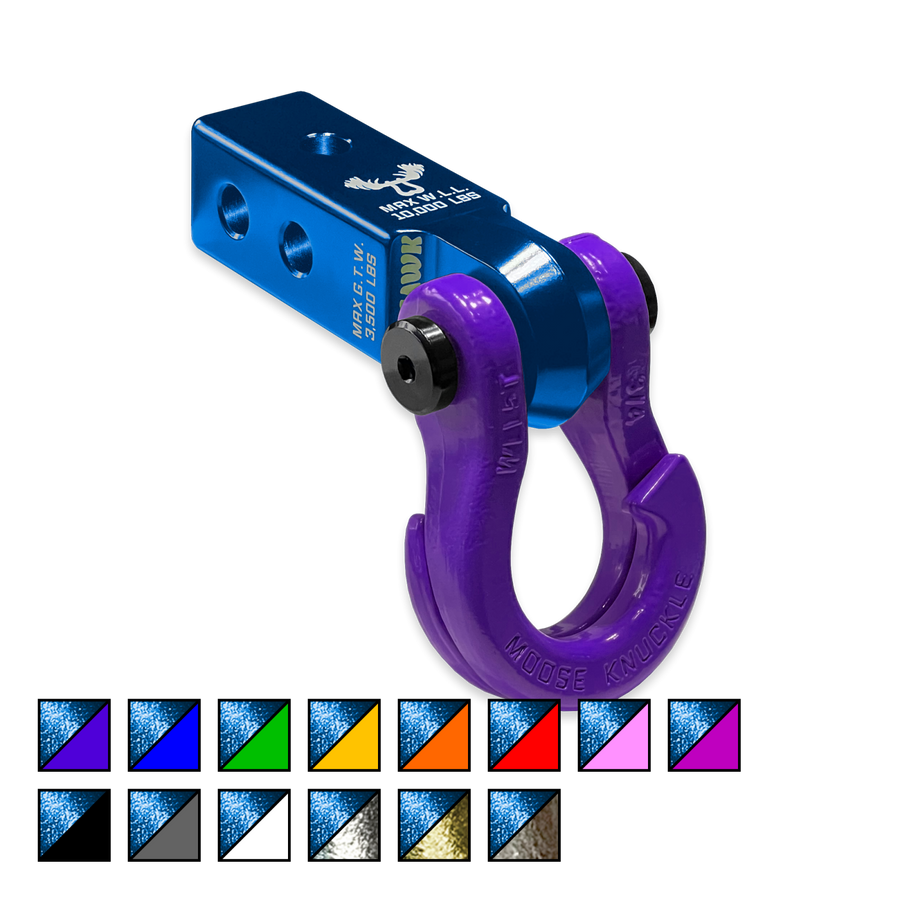 Jowl 3/4 Split Shackle and Mohawk 2.0 Receiver Combo Blue Pill Moose Knuckle Offroad