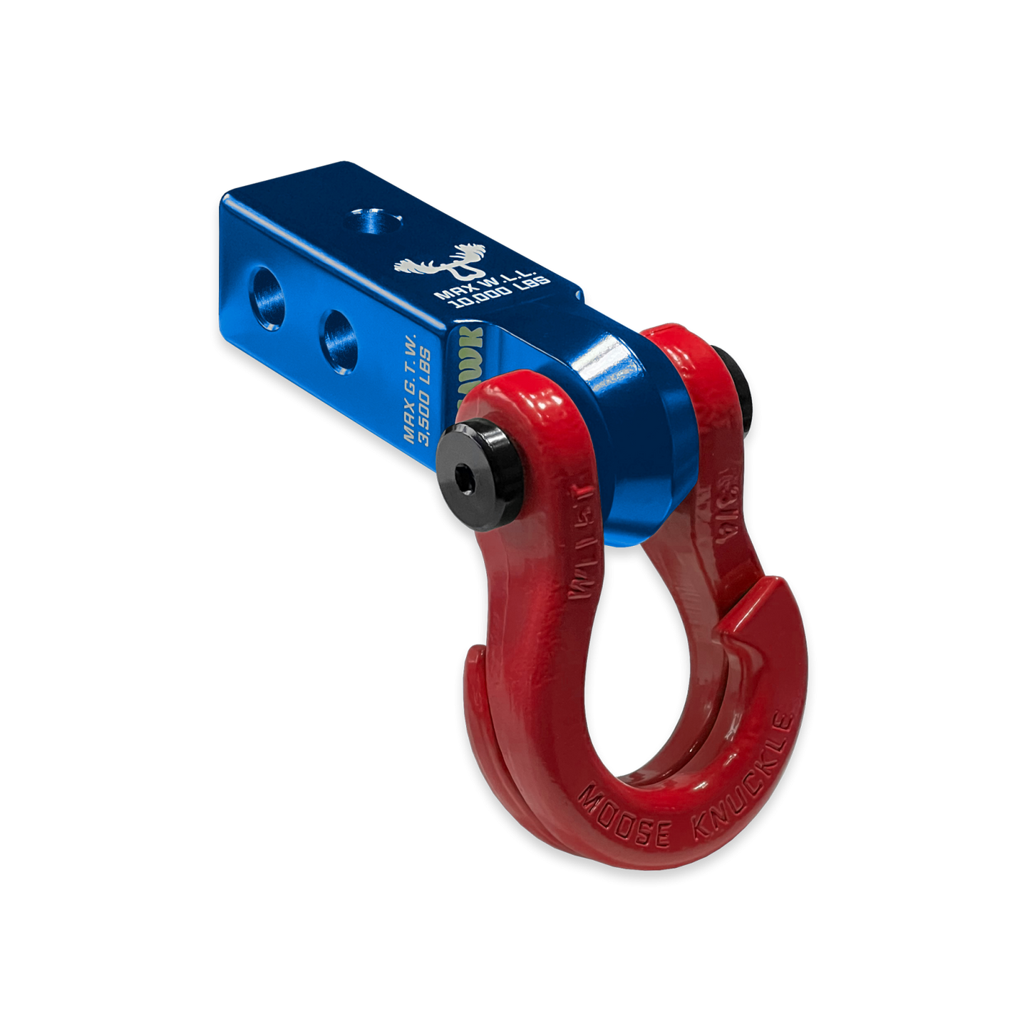 Jowl 3/4 Split Shackle and Mohawk 2.0 Receiver Combo Blue Pill Moose Knuckle Offroad