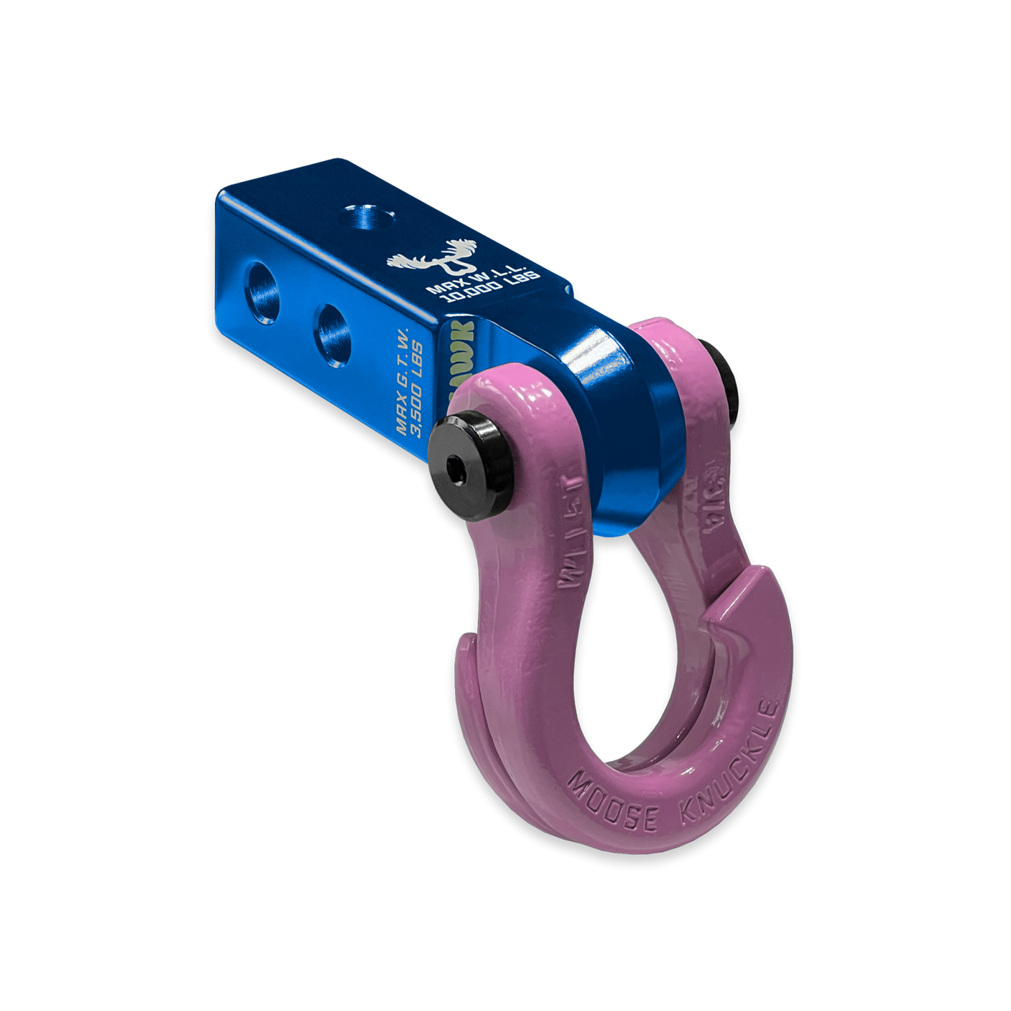 Jowl 3/4 Split Shackle and Mohawk 2.0 Receiver Combo Blue Pill Moose Knuckle Offroad