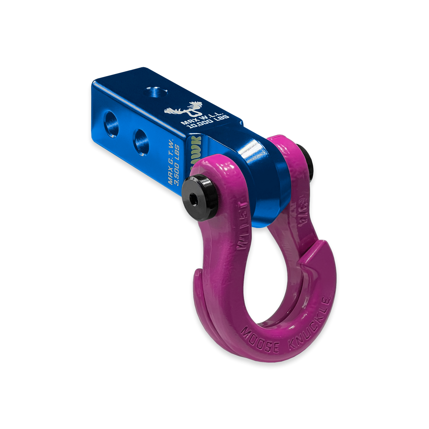 Jowl 3/4 Split Shackle and Mohawk 2.0 Receiver Combo Blue Pill Moose Knuckle Offroad