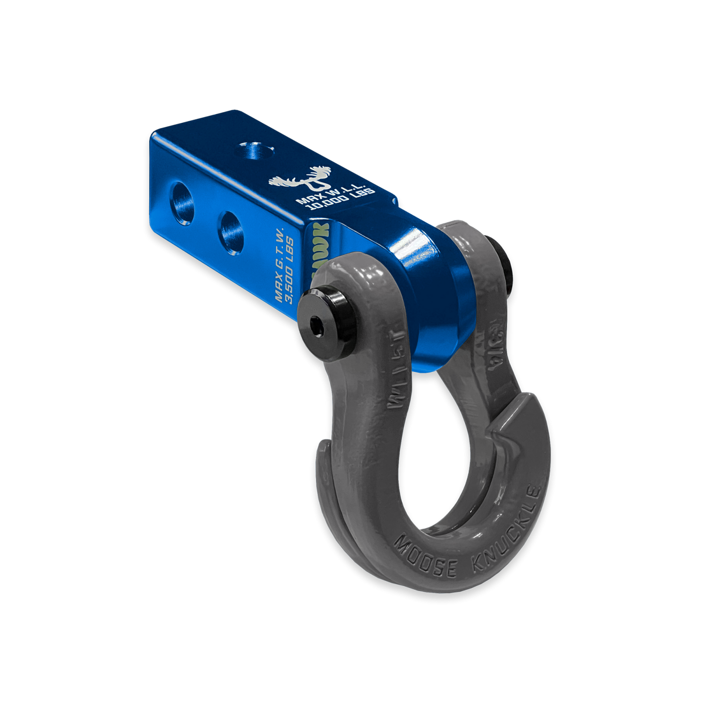 Jowl 3/4 Split Shackle and Mohawk 2.0 Receiver Combo Blue Pill Moose Knuckle Offroad