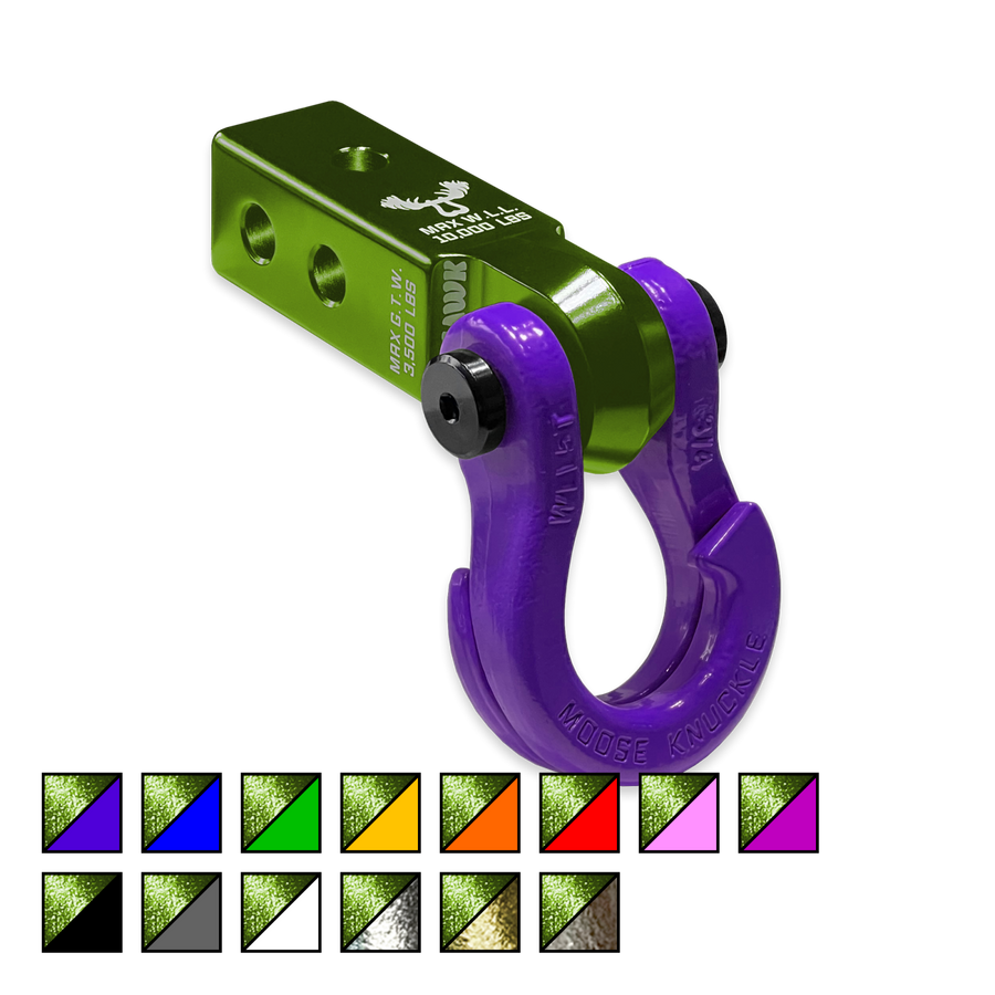 Jowl 3/4 Split Shackle and Mohawk 2.0 Receiver Combo Bean Green Moose Knuckle Offroad