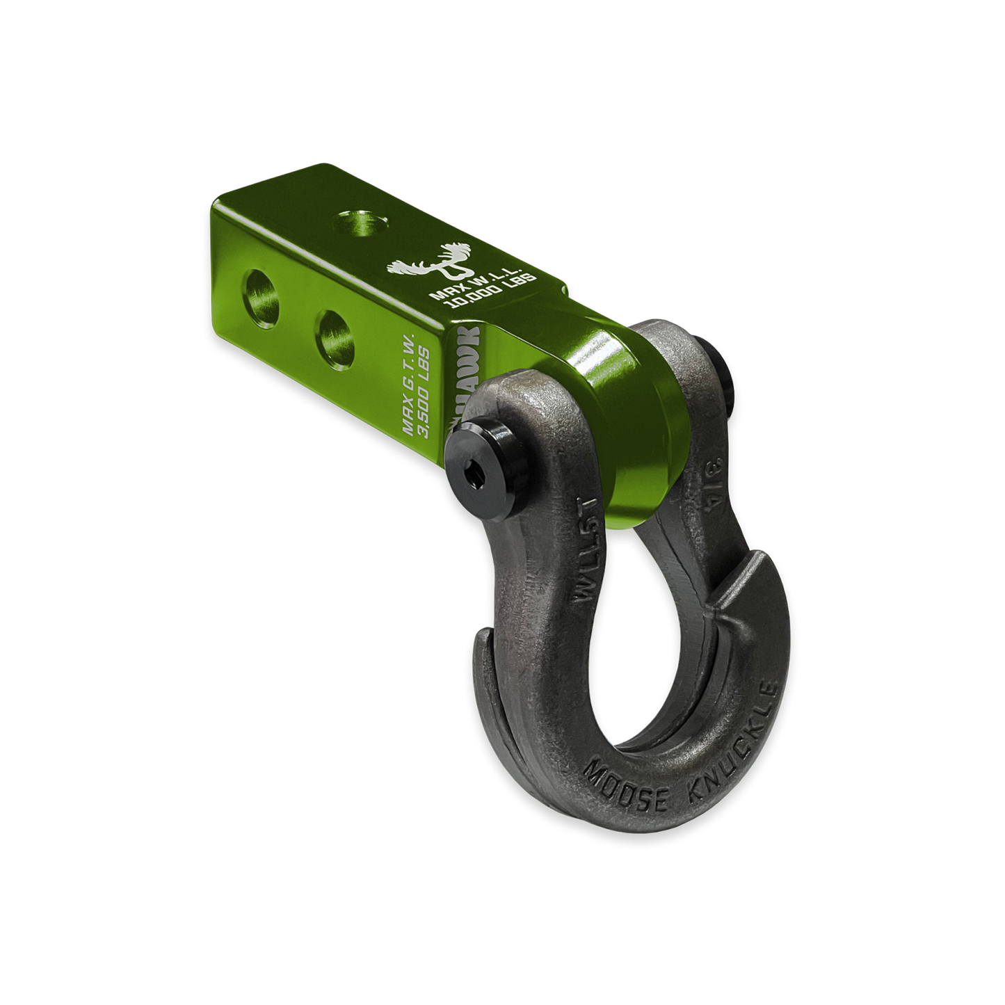 Jowl 3/4 Split Shackle and Mohawk 2.0 Receiver Combo Bean Green Moose Knuckle Offroad