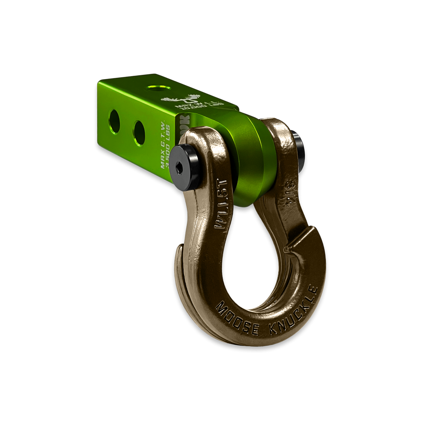 Jowl 3/4 Split Shackle and Mohawk 2.0 Receiver Combo Bean Green Moose Knuckle Offroad