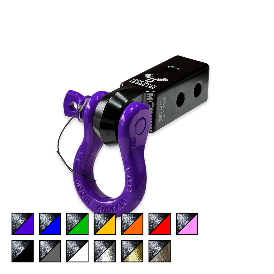 B'oh 3/4 Spin Pin Shackle and Mohawk 2.0 Receiver Combo Black Lung Moose Knuckle Offroad