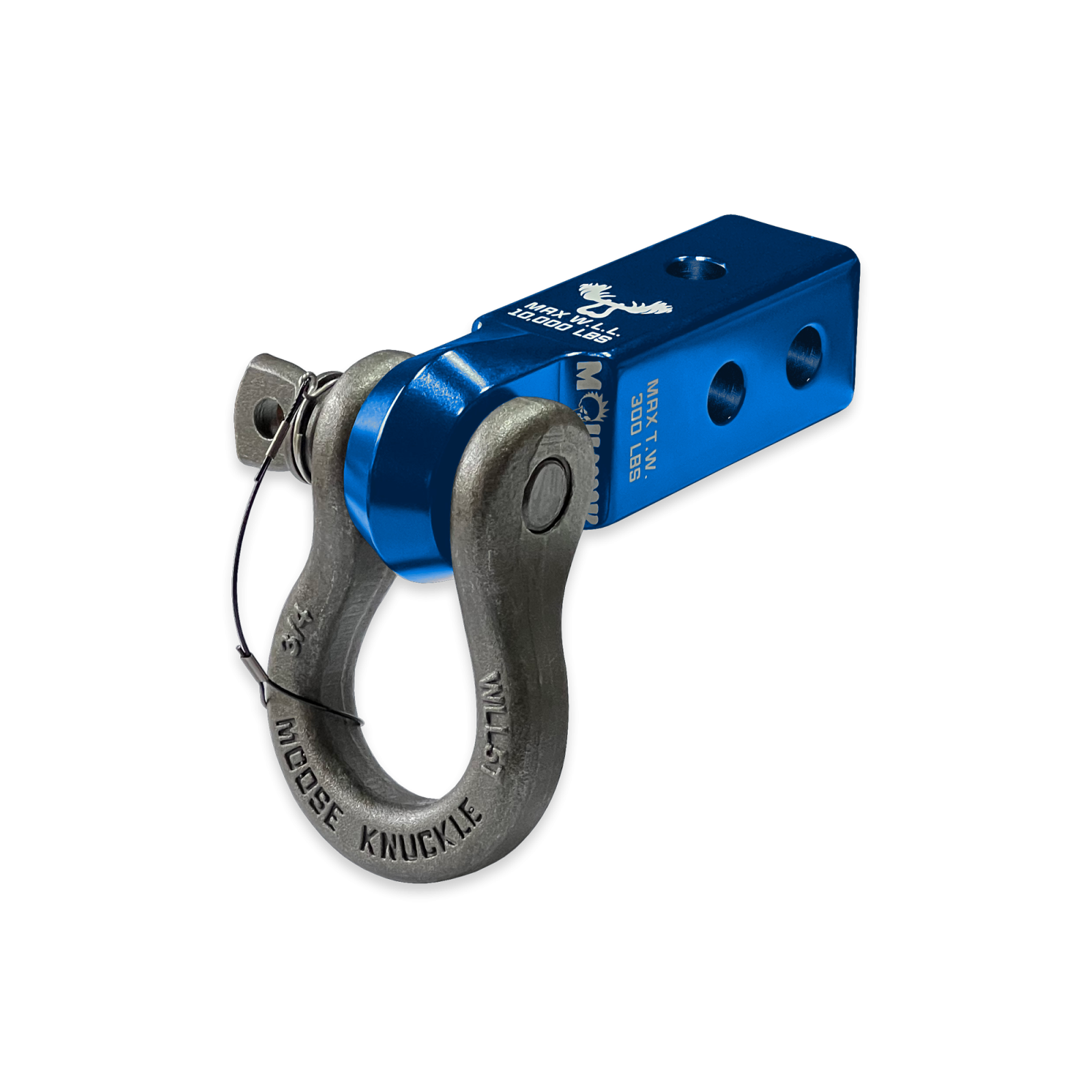B'oh 3/4 Spin Pin Shackle and Mohawk 2.0 Receiver Combo Blue Pill Moose Knuckle Offroad