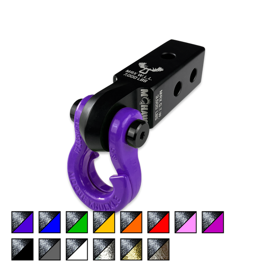 Jowl 5/8 Split Shackle and Mohawk 2.0 x 5/8 Receiver Combo Black Lung Moose Knuckle Offroad