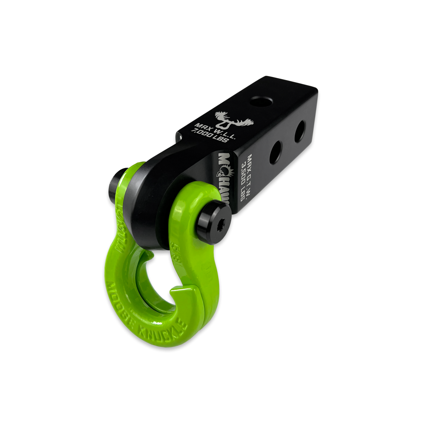 Jowl 5/8 Split Shackle and Mohawk 2.0 x 5/8 Receiver Combo Black Lung Moose Knuckle Offroad