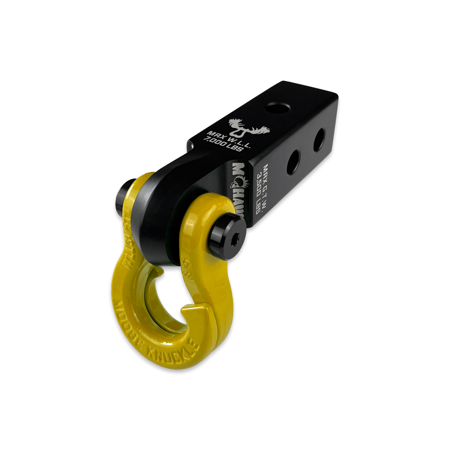 Jowl 5/8 Split Shackle and Mohawk 2.0 x 5/8 Receiver Combo Black Lung Moose Knuckle Offroad