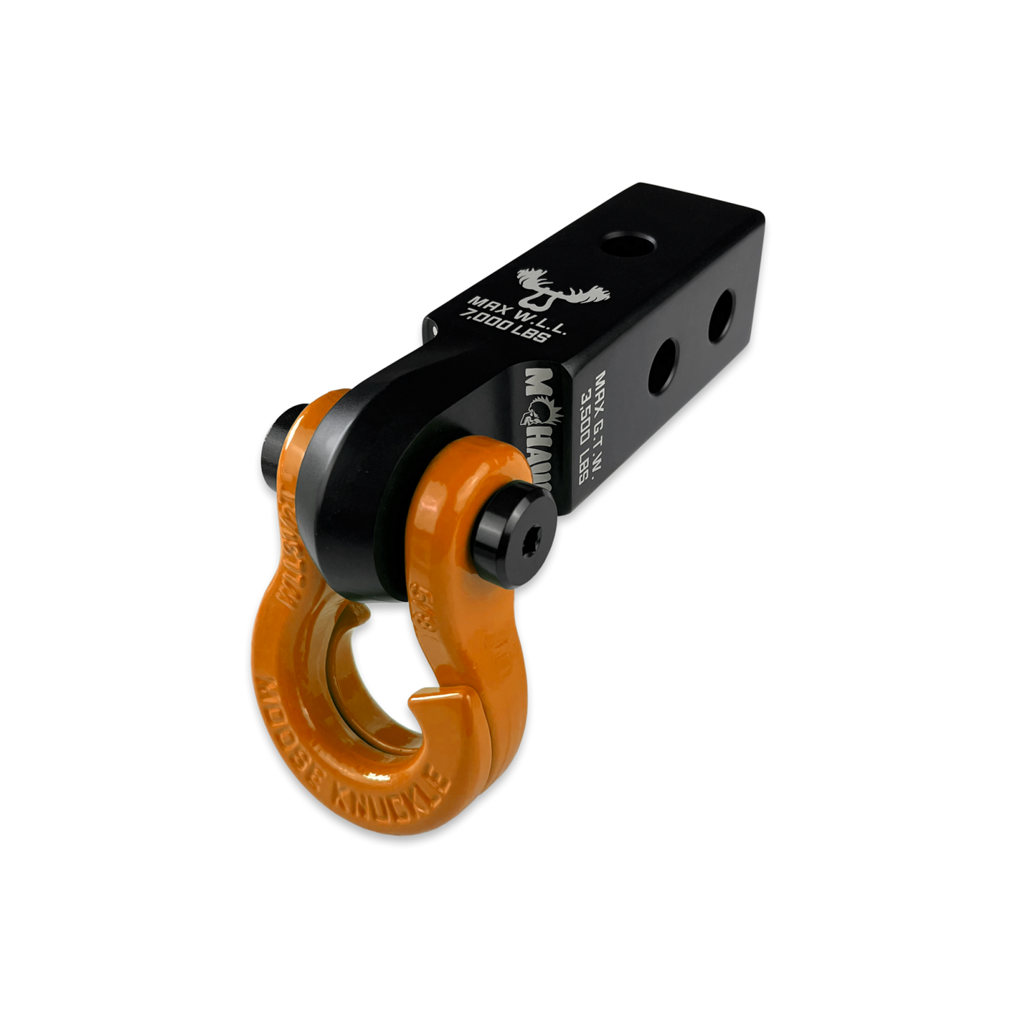 Jowl 5/8 Split Shackle and Mohawk 2.0 x 5/8 Receiver Combo Black Lung Moose Knuckle Offroad