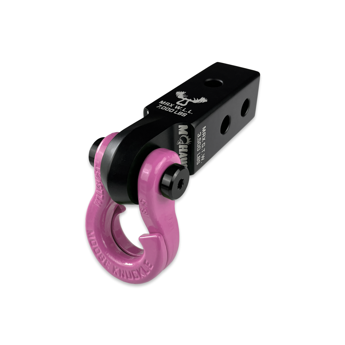 Jowl 5/8 Split Shackle and Mohawk 2.0 x 5/8 Receiver Combo Black Lung Moose Knuckle Offroad
