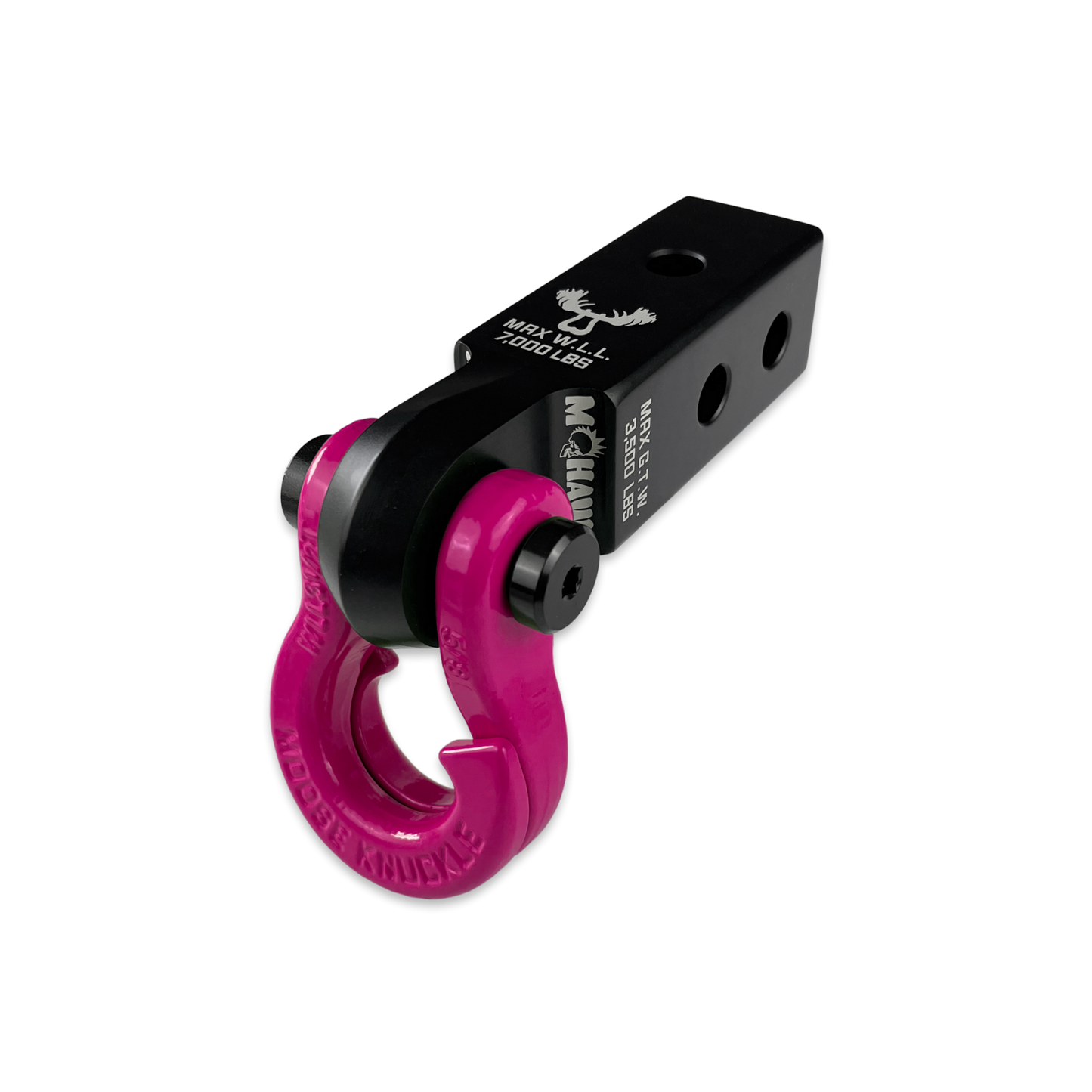 Jowl 5/8 Split Shackle and Mohawk 2.0 x 5/8 Receiver Combo Black Lung Moose Knuckle Offroad