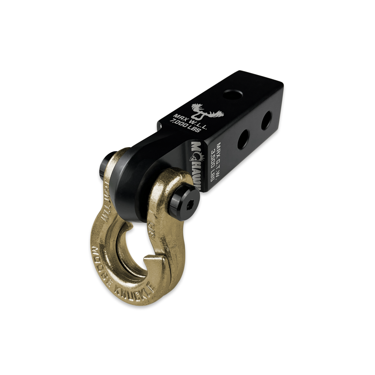 Jowl 5/8 Split Shackle and Mohawk 2.0 x 5/8 Receiver Combo Black Lung Moose Knuckle Offroad