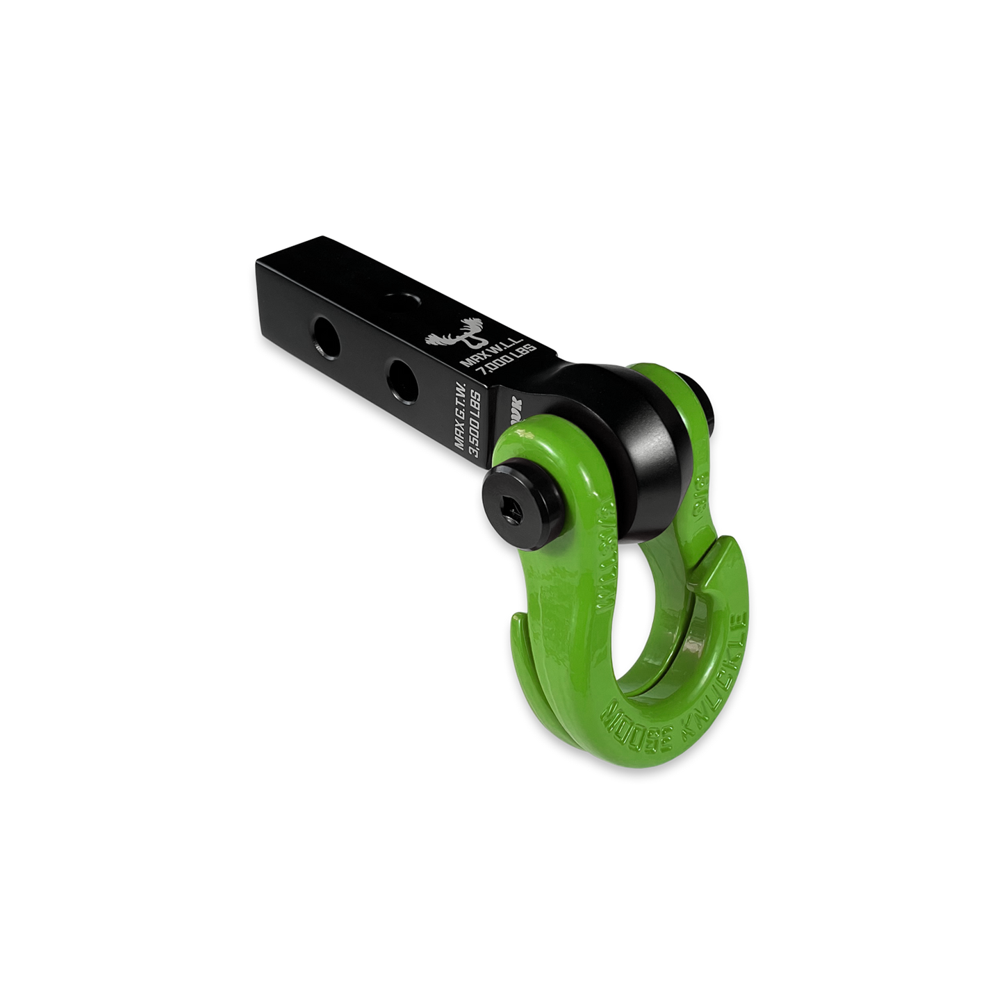 Jowl 5/8 Split Shackle and Mohawk 1.25 Receiver Combo Black Lung Moose Knuckle Offroad