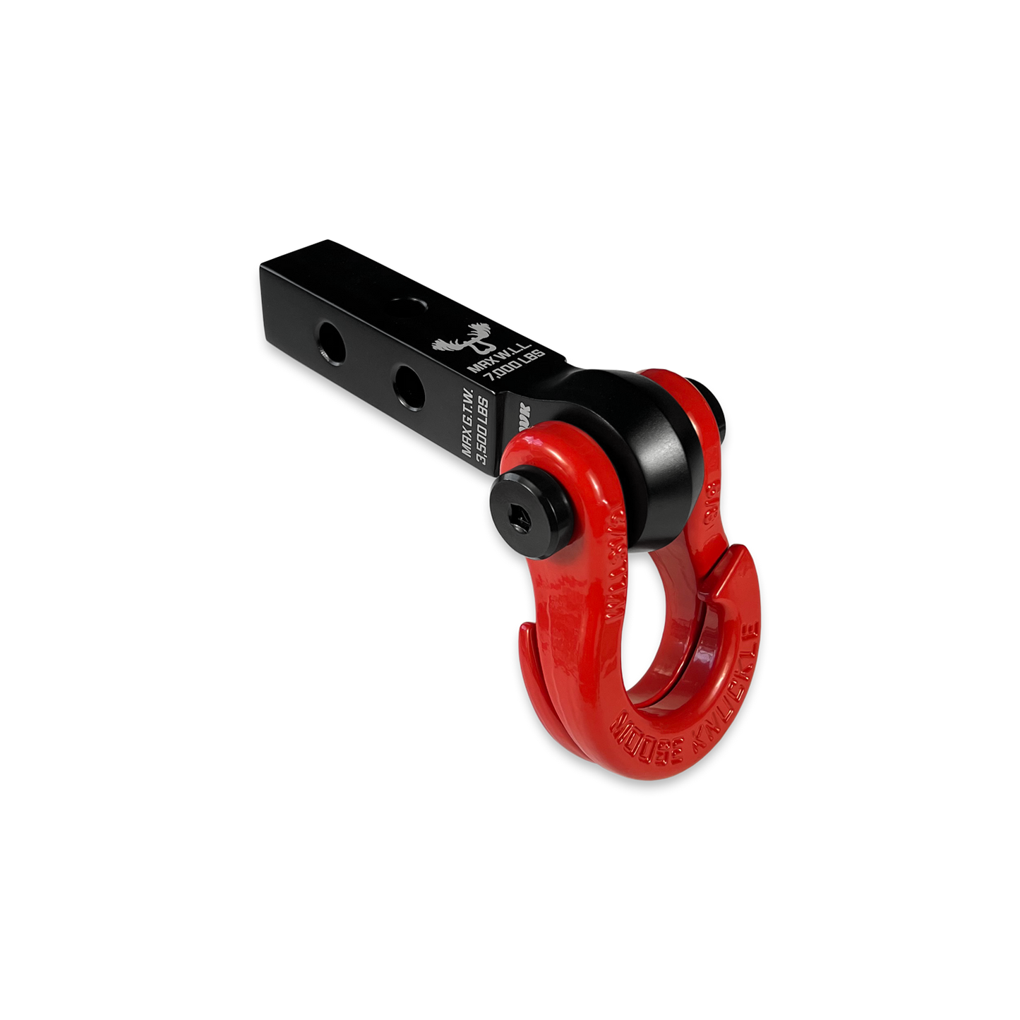 Jowl 5/8 Split Shackle and Mohawk 1.25 Receiver Combo Black Lung Moose Knuckle Offroad
