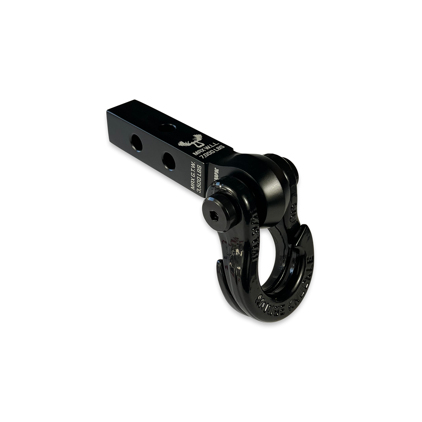Jowl 5/8 Split Shackle and Mohawk 1.25 Receiver Combo Black Lung Moose Knuckle Offroad