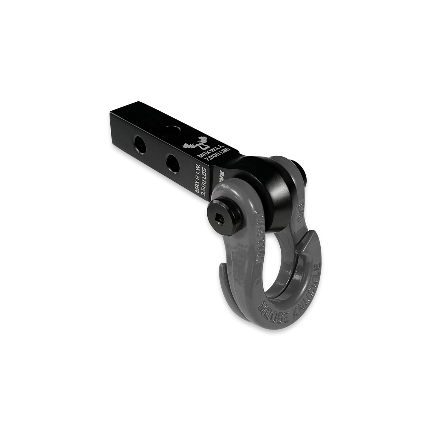 Jowl 5/8 Split Shackle and Mohawk 1.25 Receiver Combo Black Lung Moose Knuckle Offroad
