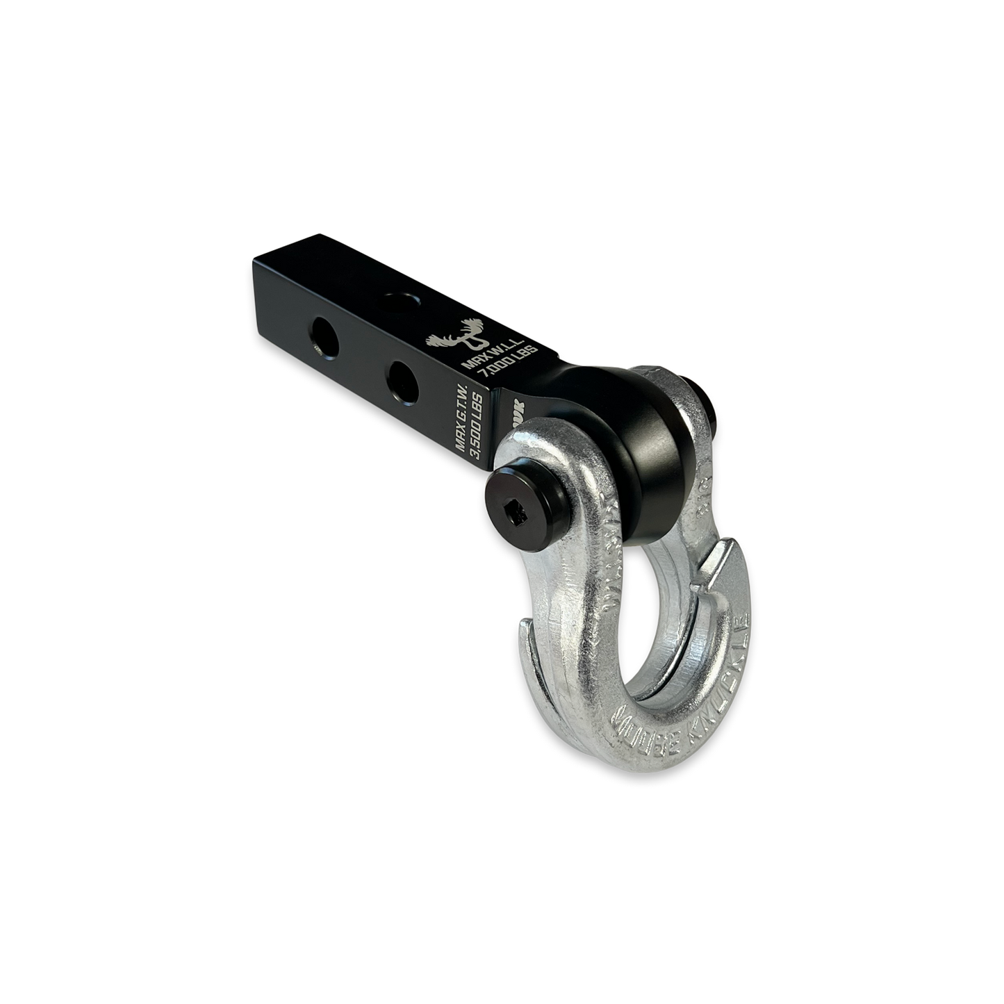 Jowl 5/8 Split Shackle and Mohawk 1.25 Receiver Combo Black Lung Moose Knuckle Offroad