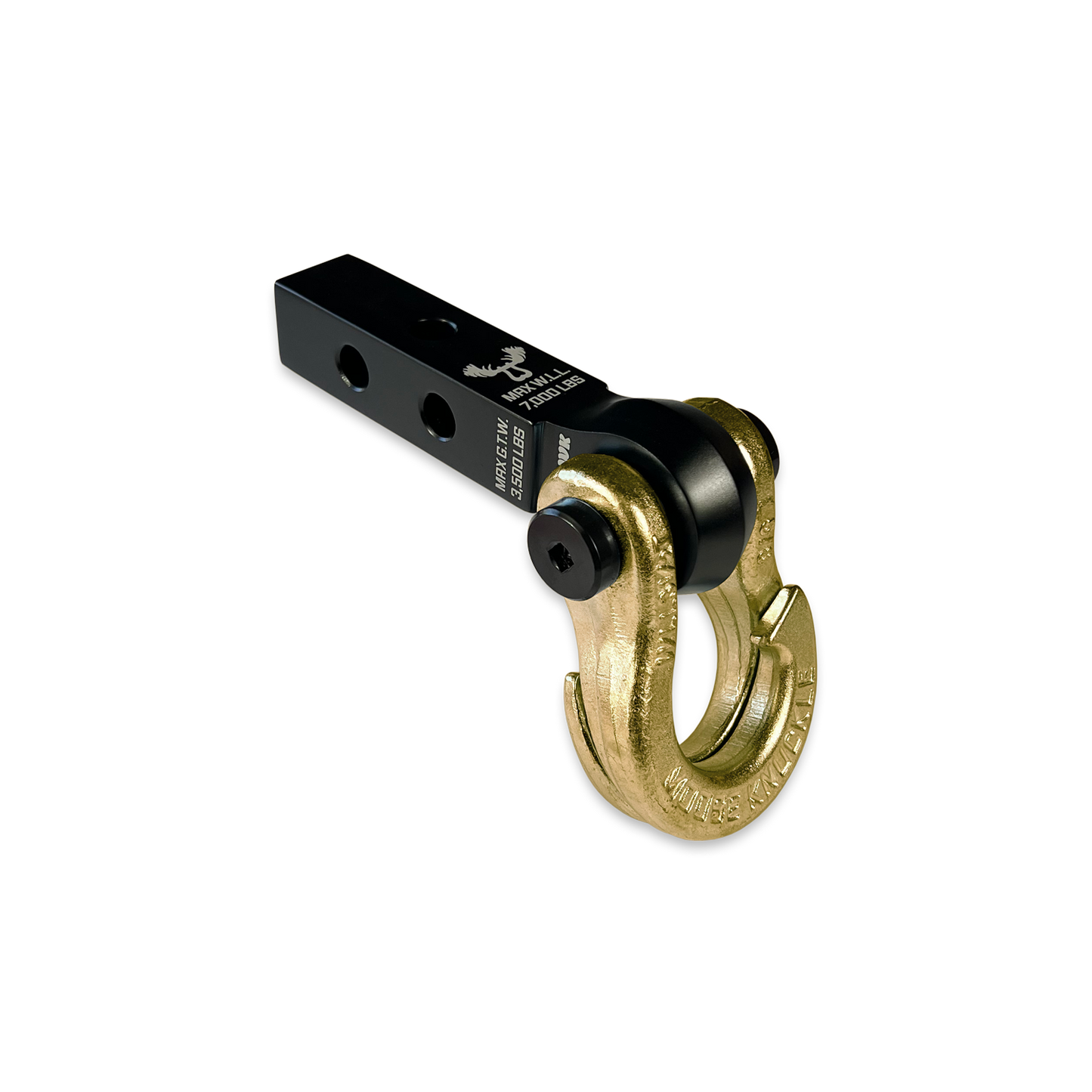 Jowl 5/8 Split Shackle and Mohawk 1.25 Receiver Combo Black Lung Moose Knuckle Offroad