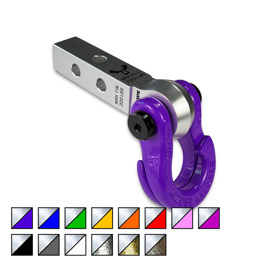 Jowl 5/8 Split Shackle and Mohawk 1.25 Receiver Combo Atomic Silver Moose Knuckle Offroad