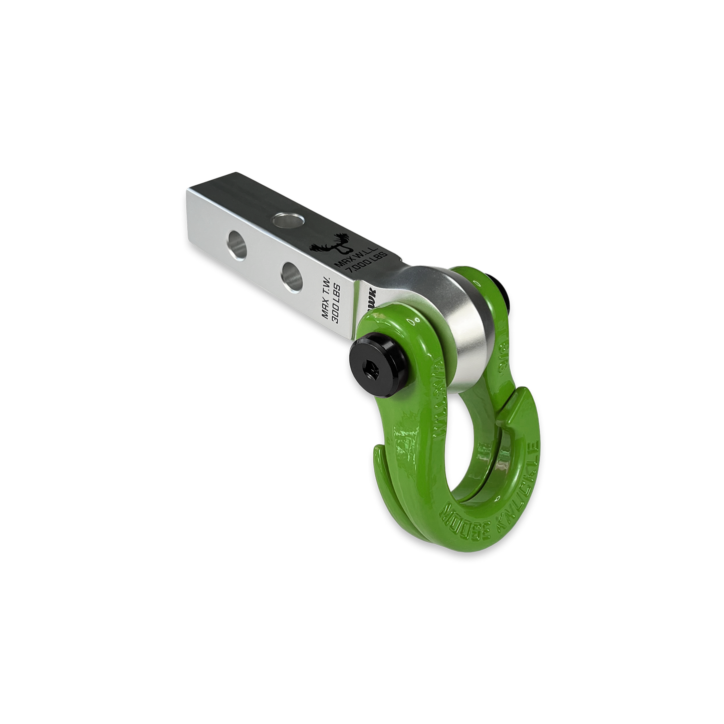Jowl 5/8 Split Shackle and Mohawk 1.25 Receiver Combo Atomic Silver Moose Knuckle Offroad