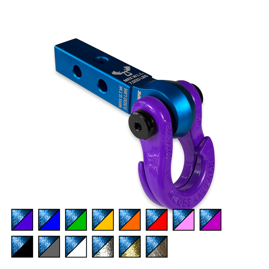 Jowl 5/8 Split Shackle and Mohawk 1.25 Receiver Combo Blue Pill Moose Knuckle Offroad