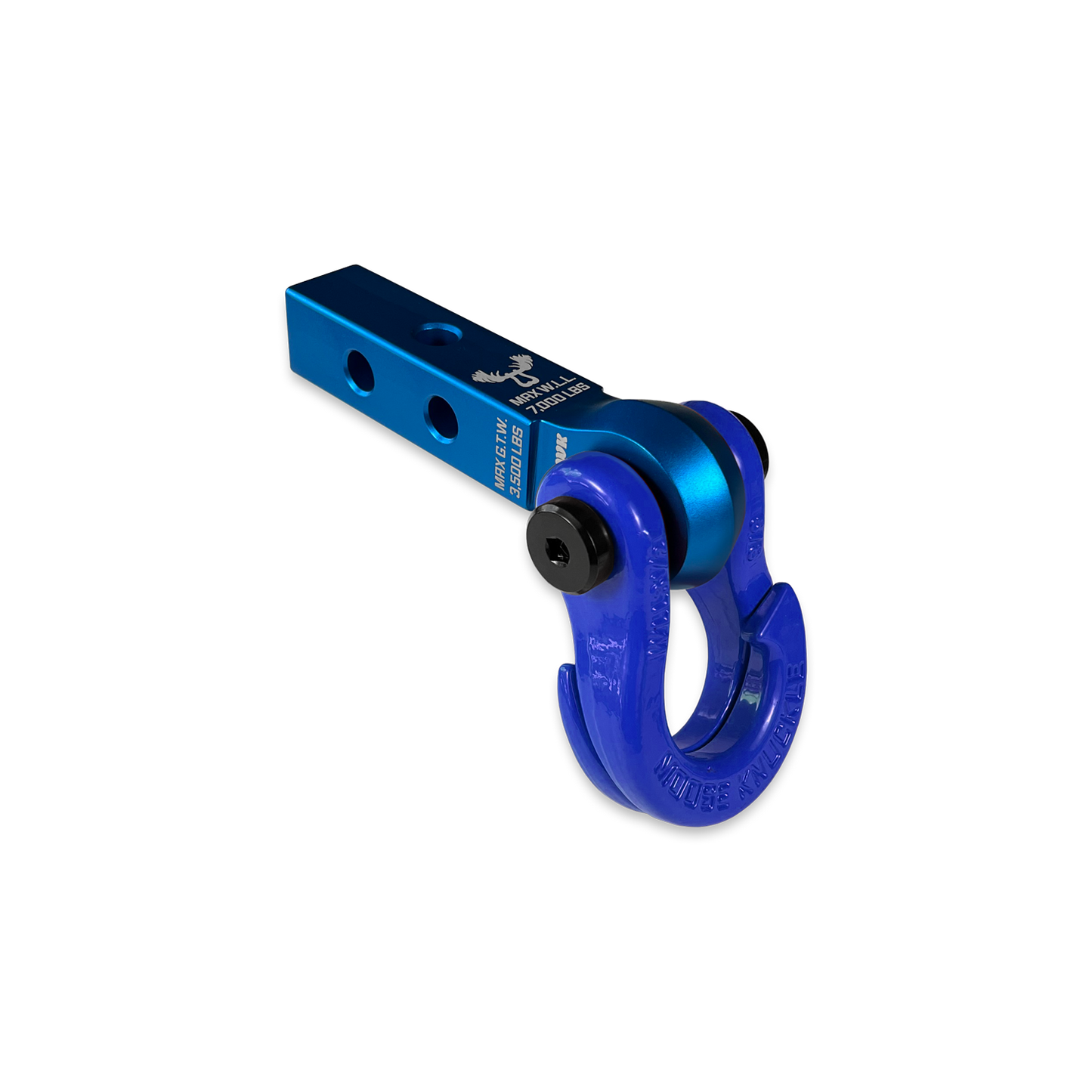 Jowl 5/8 Split Shackle and Mohawk 1.25 Receiver Combo Blue Pill Moose Knuckle Offroad