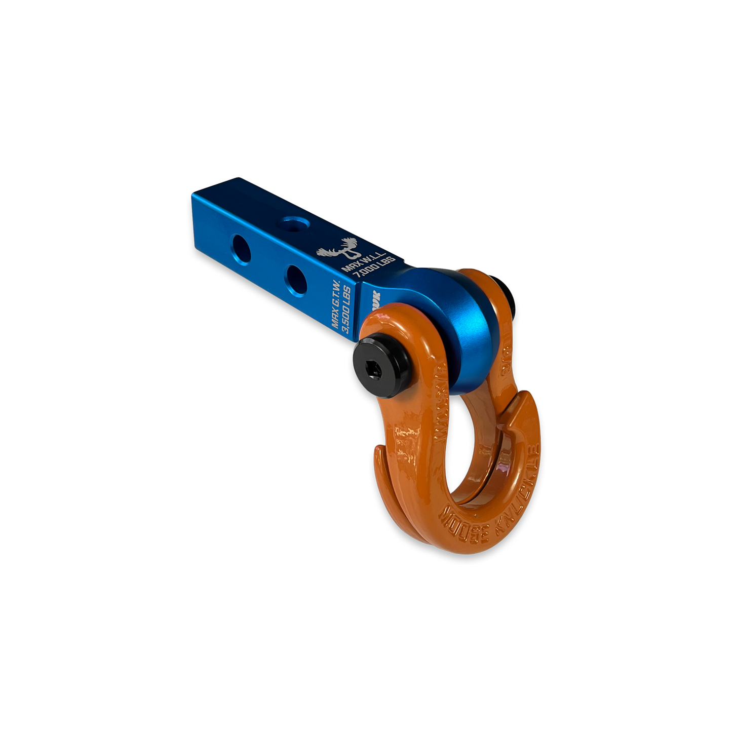 Jowl 5/8 Split Shackle and Mohawk 1.25 Receiver Combo Blue Pill Moose Knuckle Offroad