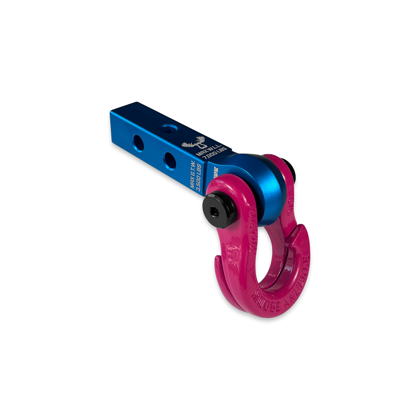 Jowl 5/8 Split Shackle and Mohawk 1.25 Receiver Combo Blue Pill Moose Knuckle Offroad