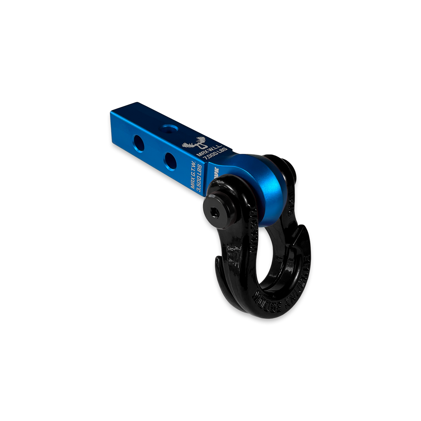 Jowl 5/8 Split Shackle and Mohawk 1.25 Receiver Combo Blue Pill Moose Knuckle Offroad
