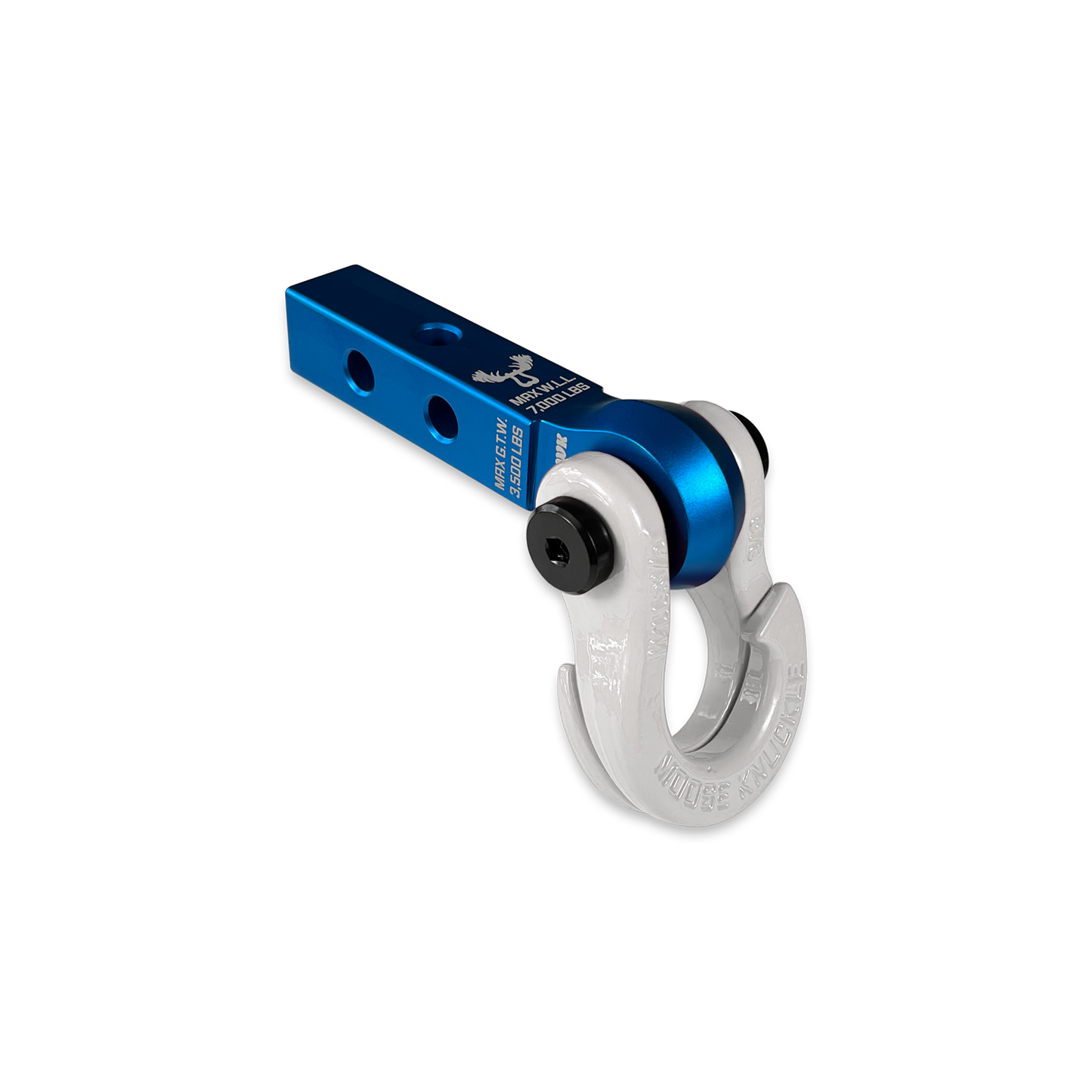 Jowl 5/8 Split Shackle and Mohawk 1.25 Receiver Combo Blue Pill Moose Knuckle Offroad