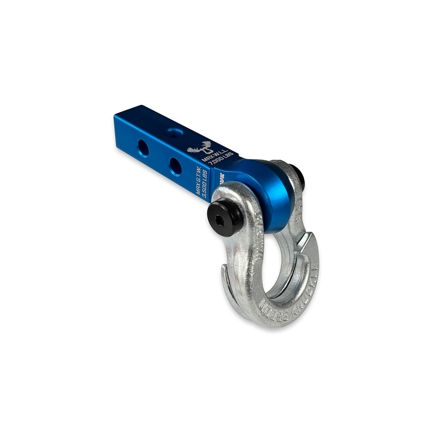 Jowl 5/8 Split Shackle and Mohawk 1.25 Receiver Combo Blue Pill Moose Knuckle Offroad
