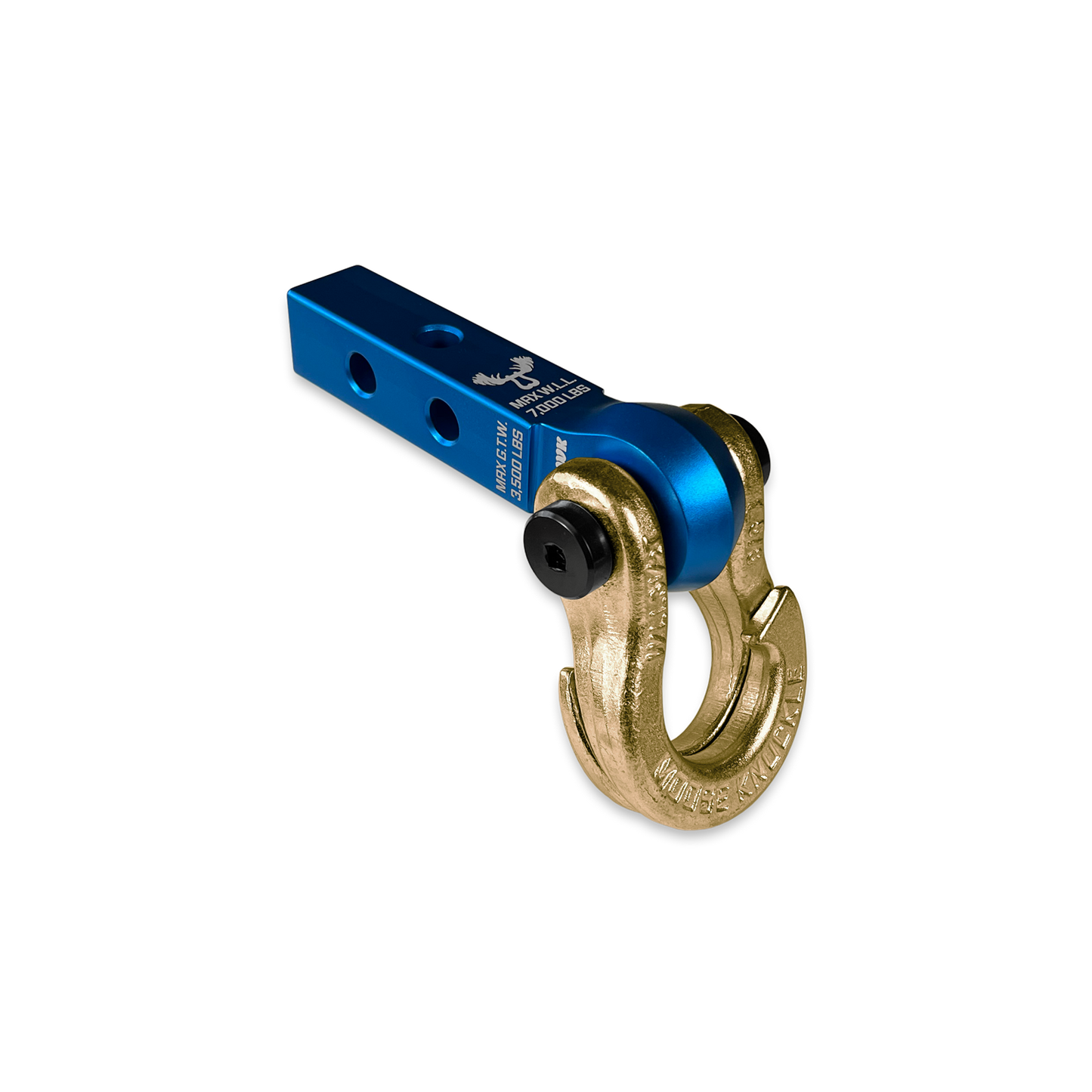 Jowl 5/8 Split Shackle and Mohawk 1.25 Receiver Combo Blue Pill Moose Knuckle Offroad