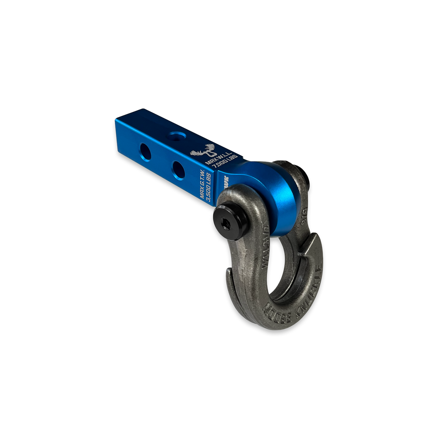 Jowl 5/8 Split Shackle and Mohawk 1.25 Receiver Combo Blue Pill Moose Knuckle Offroad