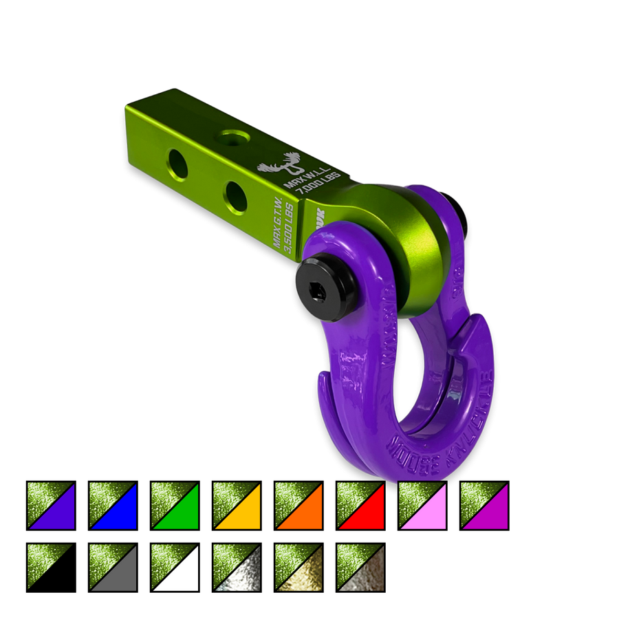 Jowl 5/8 Split Shackle and Mohawk 1.25 Receiver Combo Bean Green Moose Knuckle Offroad