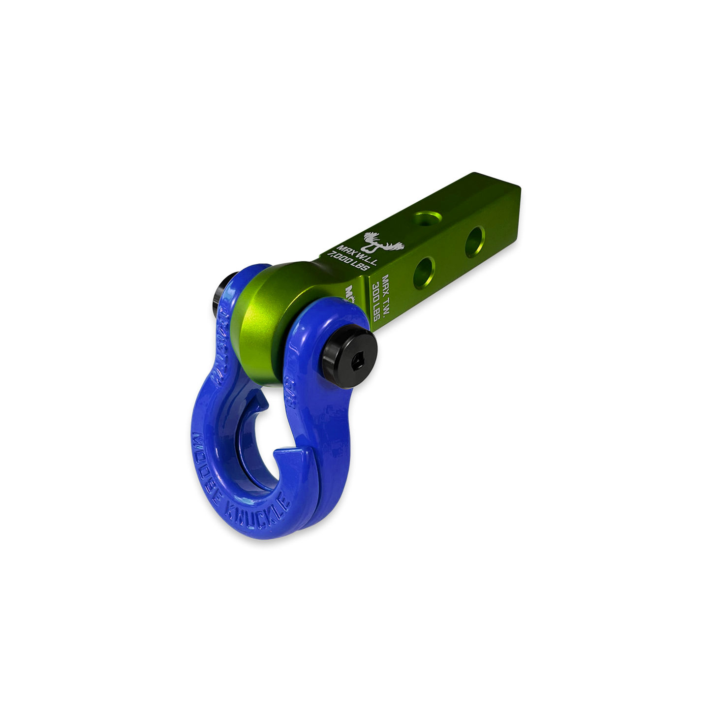 Jowl 5/8 Split Shackle and Mohawk 1.25 Receiver Combo Bean Green Moose Knuckle Offroad