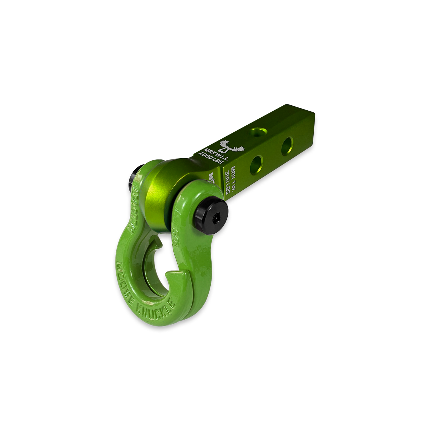 Jowl 5/8 Split Shackle and Mohawk 1.25 Receiver Combo Bean Green Moose Knuckle Offroad