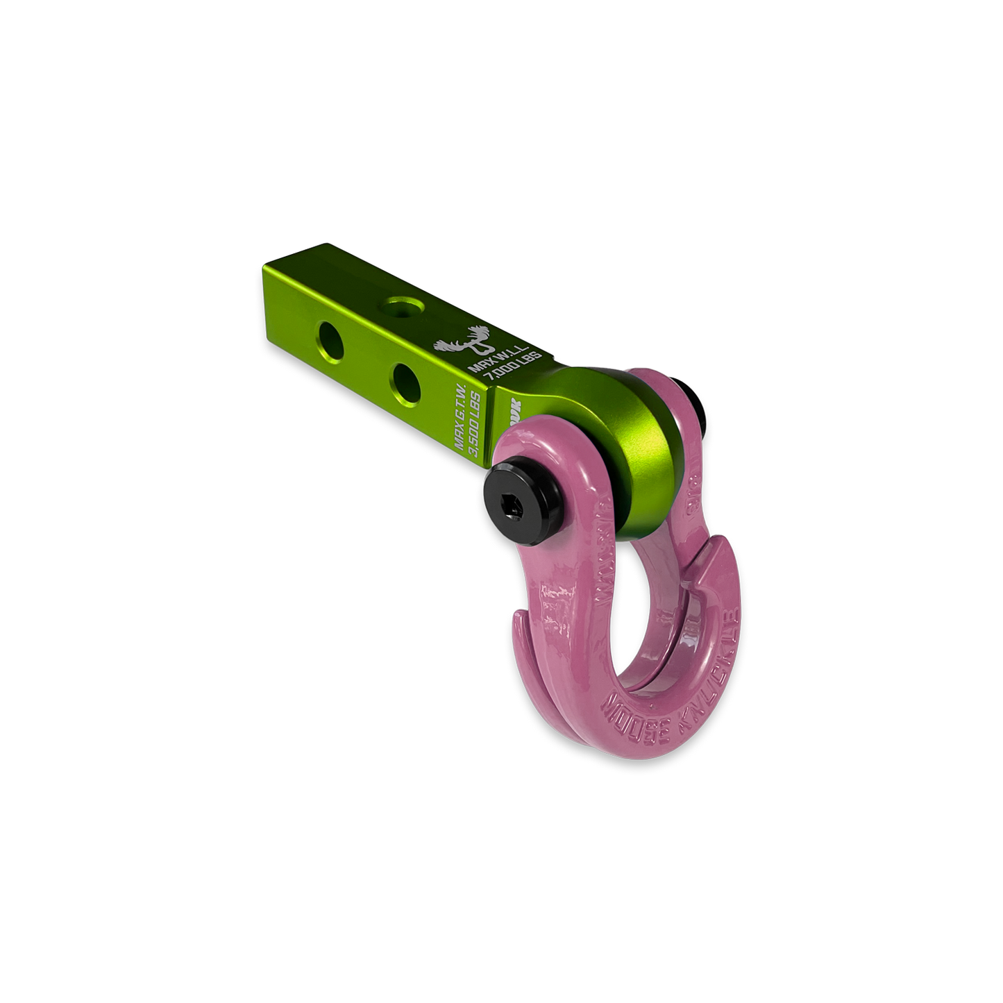 Jowl 5/8 Split Shackle and Mohawk 1.25 Receiver Combo Bean Green Moose Knuckle Offroad
