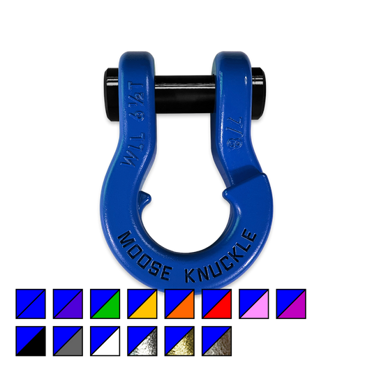 Jowl Recovery Split Shackle 7/8 Blue Balls Moose Knuckle Offroad