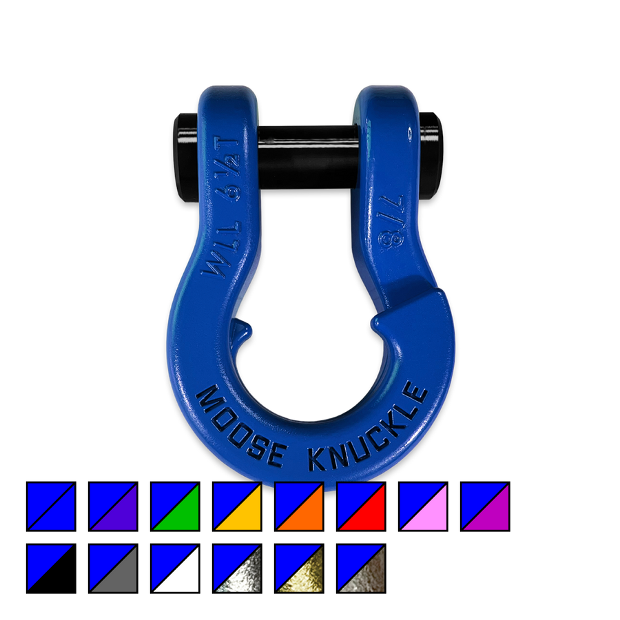 Jowl Recovery Split Shackle 7/8 Blue Balls Moose Knuckle Offroad